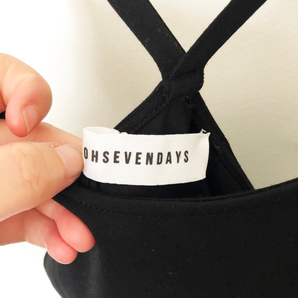 Oh Seven Days "The Saturday Bodysuit" - Black L - Picture 6 of 7